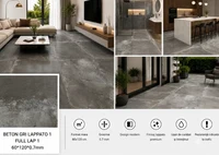 Gresie 60*120*0.7mm BETON GRI LAPPATO 1
