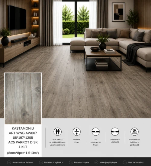 Laminat KASTAMONIU ART WNG AW007 08*197*1205 AC5 PARROT D SK 1.KLT