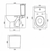 WC+ Rezervoar 3/6L+capac Duroplast  L79211000 FREJA 3