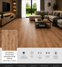 Laminat KASTAMONIU 10*159*1205 SMOKBRW FN038 5100446 (10mm*8pcs*1.533m2)