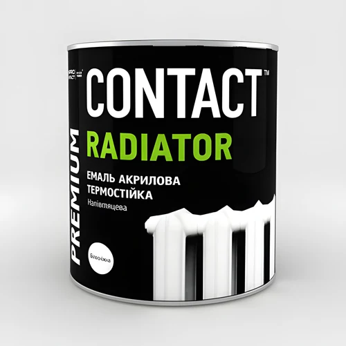 Email acrilic pentru radiatoare "CONTACT" alb 0.75L