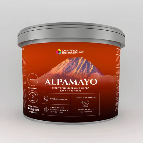 Vopsea acri.Mattlatex "ALPAMAYO" p/interior 1.4kg