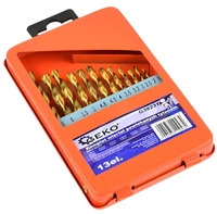 Set burghie pentru metal cu acoperire din titan 13buc 1.5-6.mm HSS G38231