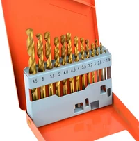 Set burghie pentru metal cu acoperire din titan 13buc 1.5-6.mm HSS G38231 2