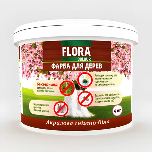 Vopsea acril "FLORA COLOUR" p/lemn 1.4kg