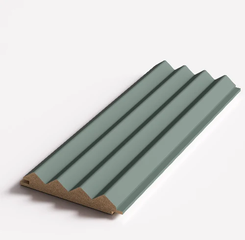 Panou decorativ MDF 3D MISTY GREEN 108*2800mm (1cut.= 6buc*1.81m2)