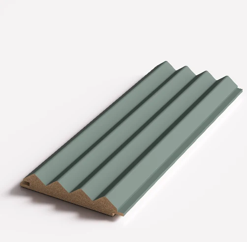 Panou decorativ MDF 3D MISTY GREEN 108*2800mm (1cut.= 6buc*1.81m2) 2